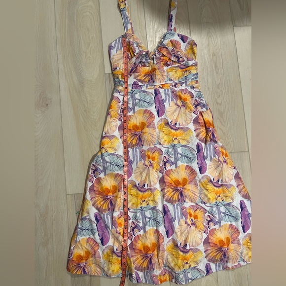 Anthropologie x Cecilia Pettersson tie-front midi dress: - Picture 6 of 10